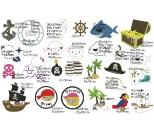 Stickdatei - Palmen Insel